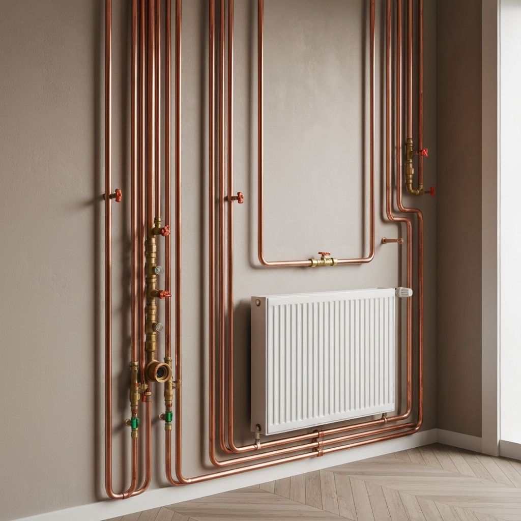 Central heating system installation